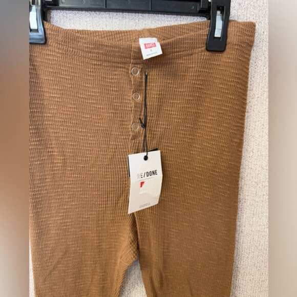 Hanes Re/Done Womens‎ Size S Thermal Henley Legging base layer outdoors nwt - Picture 3 of 5